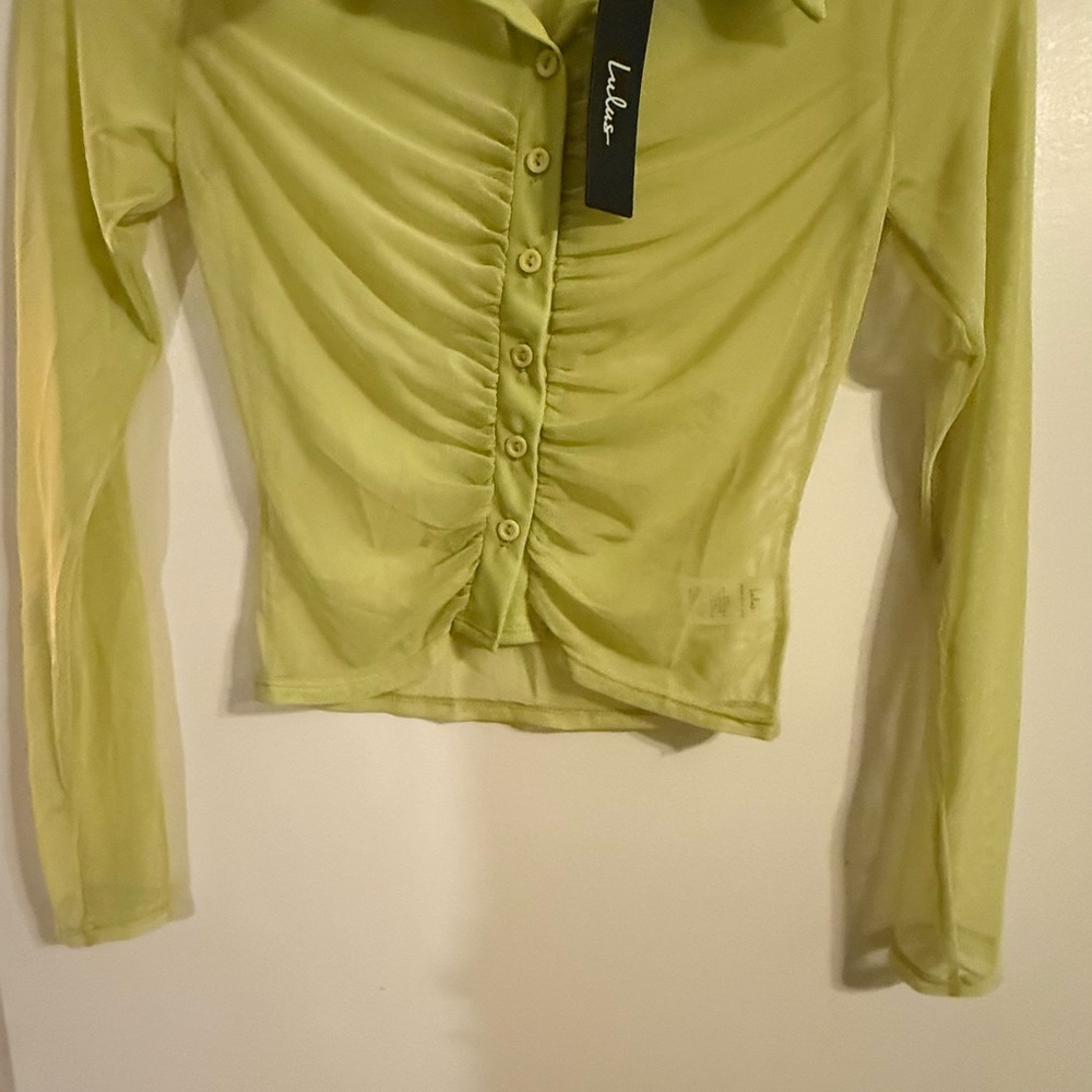 Lulu's Lime Button-Down Women's Shirt